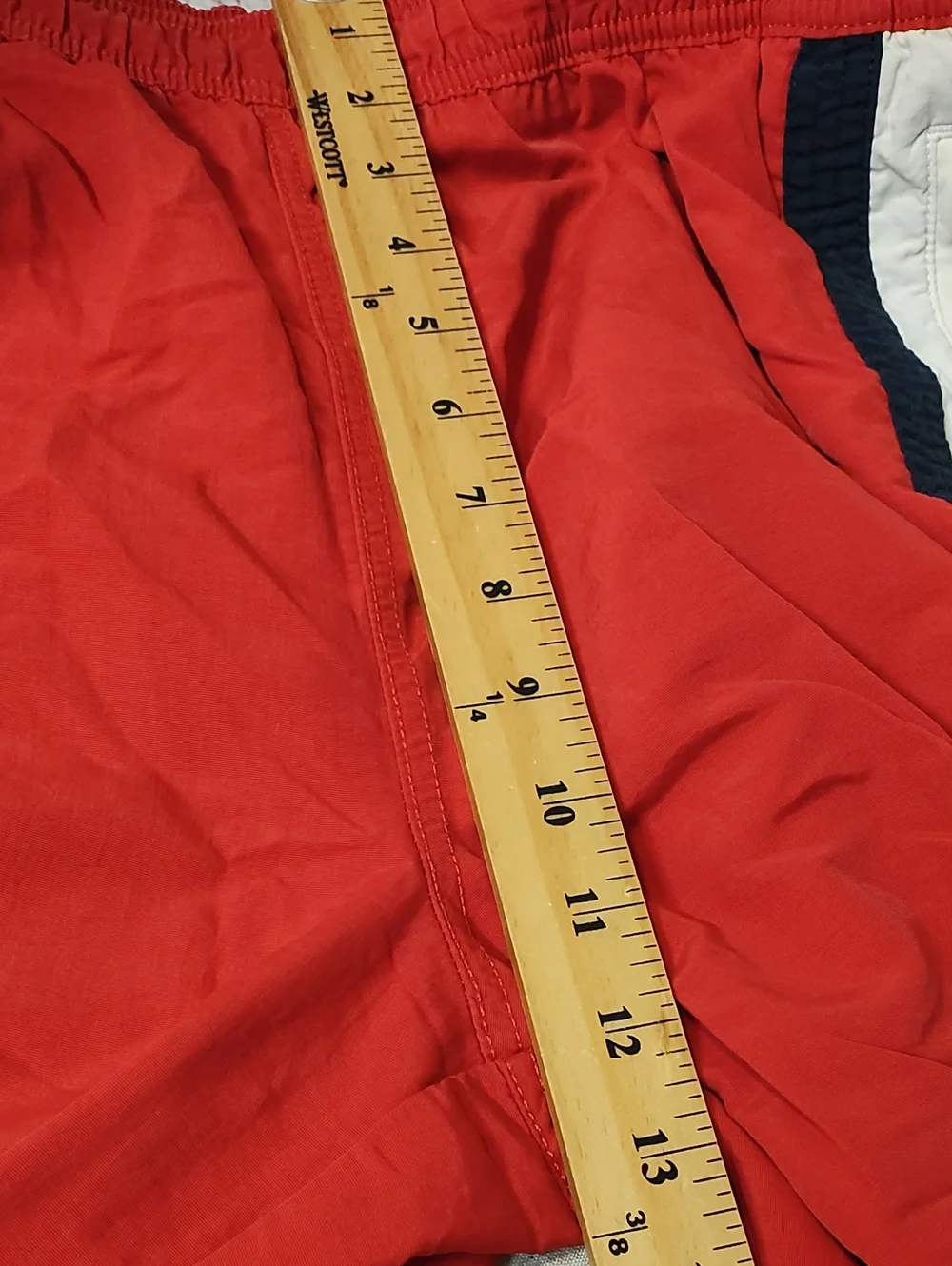 Tommy Hilfiger Red Flag Y2K Swim Shorts Small Liner